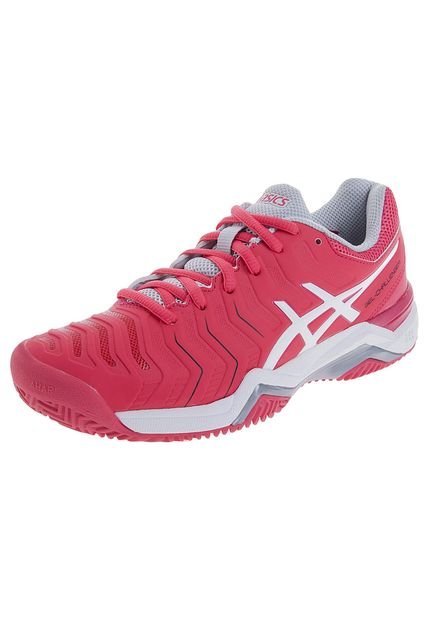 Tenis Fucsia-Gris-Blanco asics GEL-CHALLENGER 11 CLAY