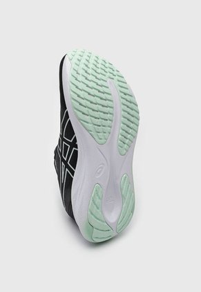 Tenis Running Negro-Blanco-Verde Menta asics Gel-Pulse 15