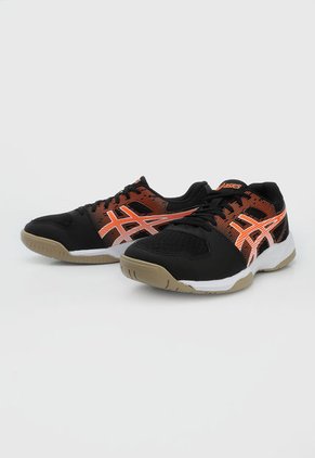 Tenis Running Negro-Naranja-Blanco asics GEL - Rebound