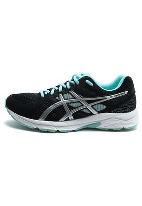 Tenis Running Negro-Blanco-Verde Menta asics Gel-Contend 3