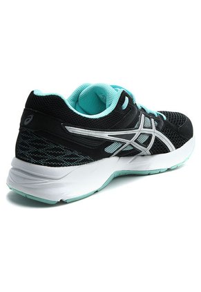Tenis Running Negro-Blanco-Verde Menta asics Gel-Contend 3