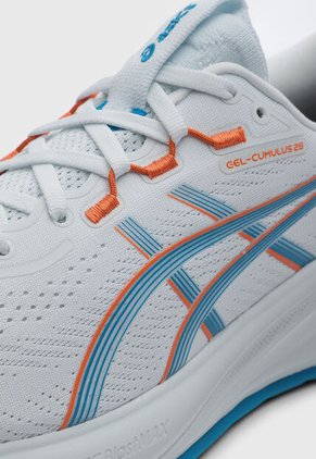 Tenis Running asics Gel-Cumulus 28 Gris Claro
