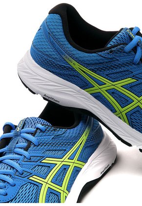 Tenis Running Azul Royal-Verde-Blanco asics Gel-Contend 6