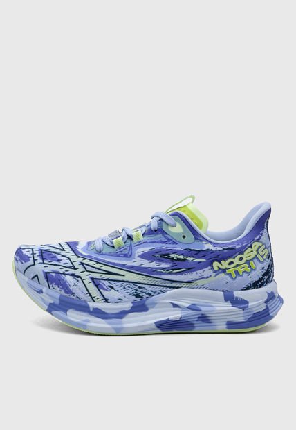 Tenis Running Lila-Verde Lima-Violeta asics Noosa Tri 15