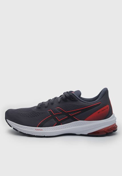 Tenis Running Gris-Rojo-Negro asics GT-1000 12