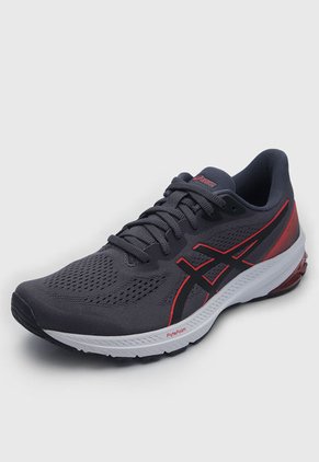 Tenis Running Gris-Rojo-Negro asics GT-1000 12
