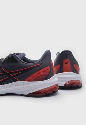 Tenis Running Gris-Rojo-Negro asics GT-1000 12