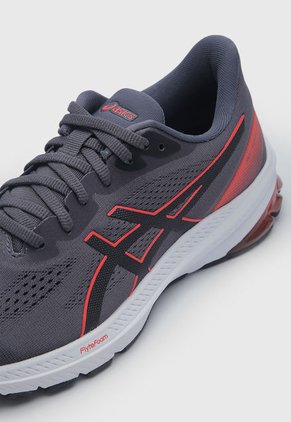 Tenis Running Gris-Rojo-Negro asics GT-1000 12