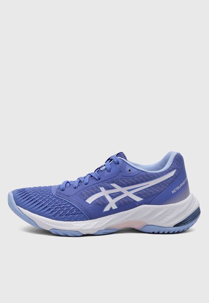 Tenis Volleyball Azul Púrpura-Blanco-Rosa asics Netburner Ballistic FF 3