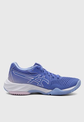 Tenis Volleyball Azul Púrpura-Blanco-Rosa asics Netburner Ballistic FF 3