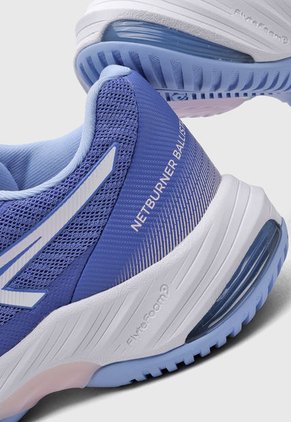 Tenis Volleyball Azul Púrpura-Blanco-Rosa asics Netburner Ballistic FF 3