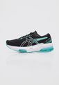 Tenis Running Negro-Turquesa-Blanco asics Gel Kimera de Asics