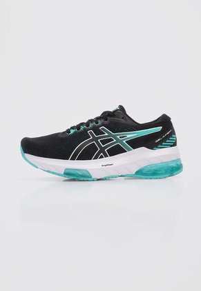 Tenis Running Negro-Turquesa-Blanco asics Gel Kimera