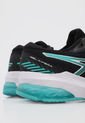 Tenis Running Negro-Turquesa-Blanco asics Gel Kimera de Asics