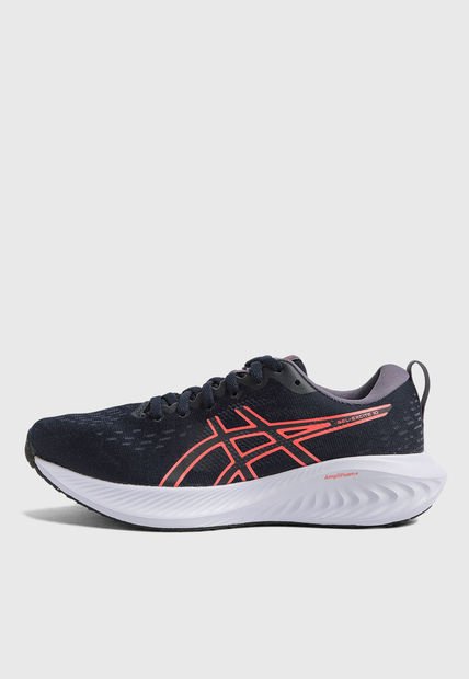Tenis Running Azul Navy-Coral asics Gel-Excite 10