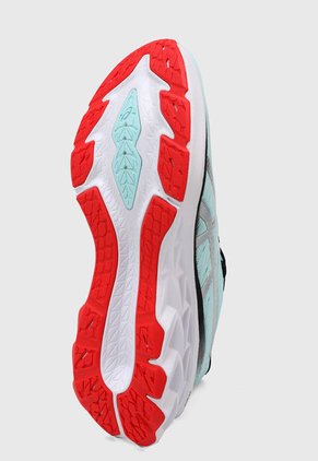 Tenis Running Azul-Plateado-Rojo asics Novablast 2