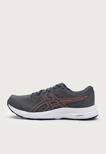 Tenis Running Gris Oscuro-Naranja asics Gel-Contend 8