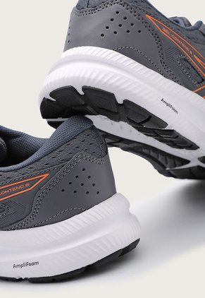 Tenis Running Gris Oscuro-Naranja asics Gel-Contend 8