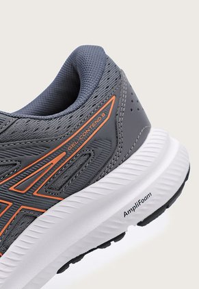 Tenis Running Gris Oscuro-Naranja asics Gel-Contend 8