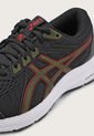 Tenis Running Negro-Verde Oliva-Rojo asics Gel-Contend 8 de Asics