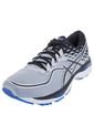 Running Plateado-Gris-Negro-Azul asics Gel-Cumulus 19 de Asics