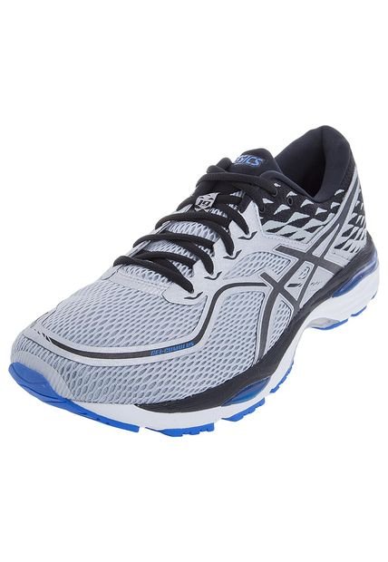 Running Plateado-Gris-Negro-Azul asics Gel-Cumulus 19