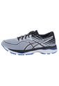 Running Plateado-Gris-Negro-Azul asics Gel-Cumulus 19 de Asics