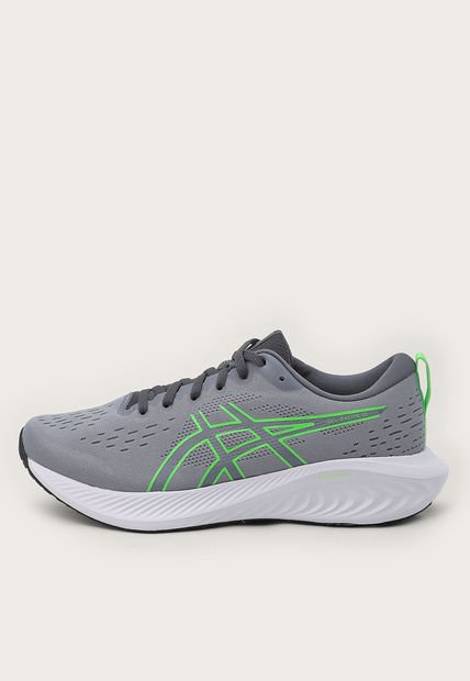 Tenis Running Gris-Verde Neón asics Gel-Excite 10