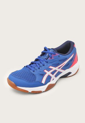 Tenis Volleyball Azul Royal-Blanco-Magenta asics Gel-Rocket 11