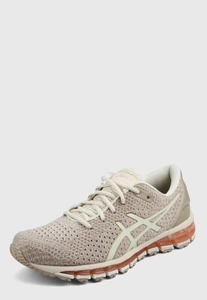 Tenis Running Beige-Café-Rosa asics Gel-Quantum 360 Knit 2
