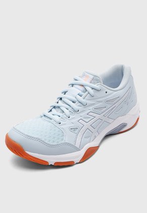 Tenis Voleibol Celeste Claro-Naranja asics GEL-Rocket 11