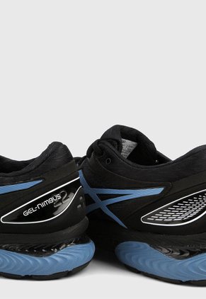Tenis Running Negro-Azul asics Gel Nimbus 20