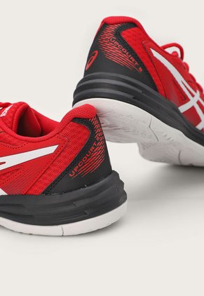 Tenis Volleyball Rojo-Blanco-Negro asics Upcourt 5