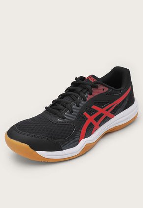Tenis Volleyball Negro-Rojo-Blanco asics Upcourt 5