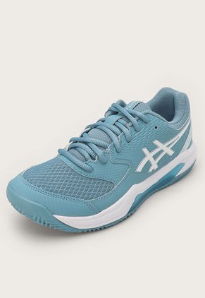 Tenis para Tennis Celeste-Blanco asics GEL-Dedicate 8 Clay