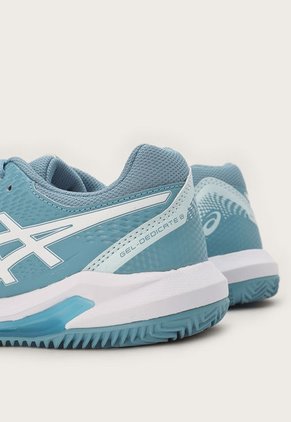 Tenis para Tennis Celeste-Blanco asics GEL-Dedicate 8 Clay