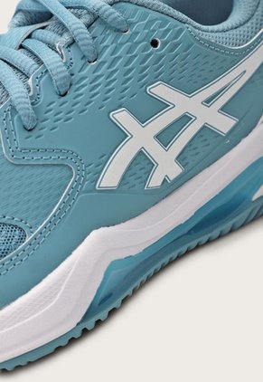 Tenis para Tennis Celeste-Blanco asics GEL-Dedicate 8 Clay