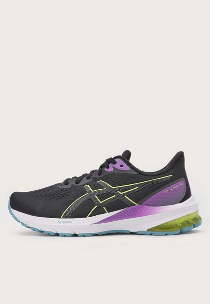 Tenis Running Negro-Amarillo-Multicolor asics GT-1000 12