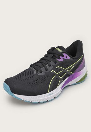 Tenis Running Negro-Amarillo-Multicolor asics GT-1000 12