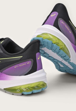 Tenis Running Negro-Amarillo-Multicolor asics GT-1000 12