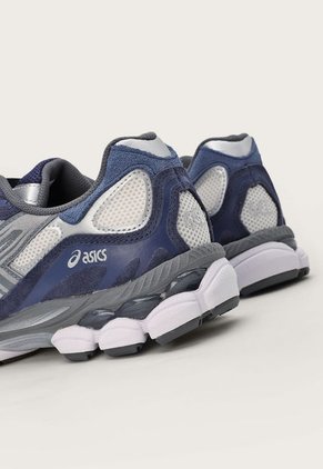 Tenis Lifestyle Blanco-Azul Navy-Plateado asics Gel-NYC