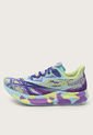 Tenis Running Violeta-Verde Lima-Celeste asics Noosa TRI 15 de Asics