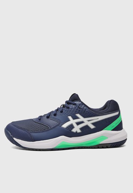 Tenis para Tennis Azul-Blanco-Verde asics GEL-Dedicate 8