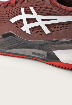 Tenis para Tennis Borgoña-Blanco-Negro asics GEL-Resolution 9 Clay