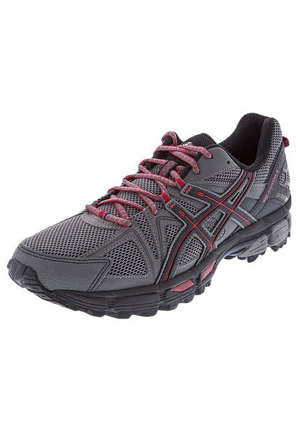 Running Gris-Negro-Rojo asics Gel-Kahana 8