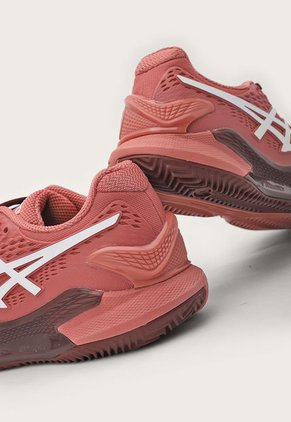 Tenis para Tennis Palo Rosa-Blanco asics GEL-Resolution 9 Clay