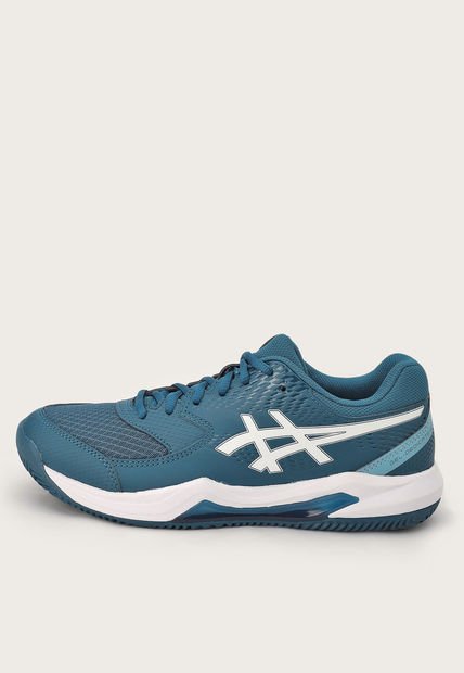 Tenis para Tennis Azul Petróleo-Blanco asics GEL-Dedicate 8 Clay