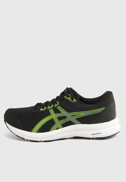 Tenis Running Negro-Verde Lima asics Gel-Contend 8