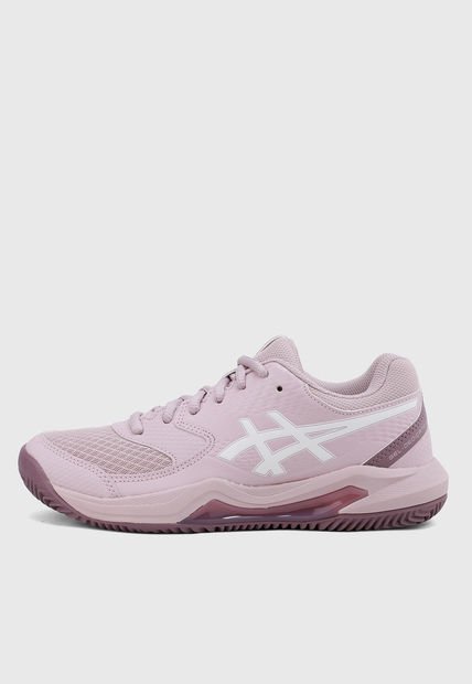 Tenis para Tennis Palo Rosa-Blanco-Vino asics GEL-Dedicate 8 Clay