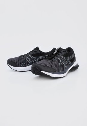 Tenis Running Negro-Blanco-Gris Neón asics Gel-Shogun 4